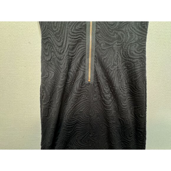 Adrianna Papell Bodycon Evening Dress Womens 6 Black Textured Sleeveless Sheath - Picture 12 of 13